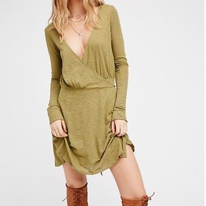 NWOT Free People Tiny Dancer Wrap Dress